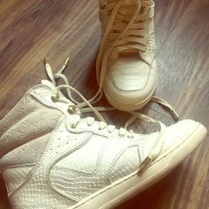 Louis Vuitton millennium wedge sneakers